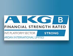 Ardan retains its B rating for financial strength from AKG